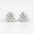 2.0 CTW Round Brilliant Lab Diamond Stud Earrings in 14K Gold