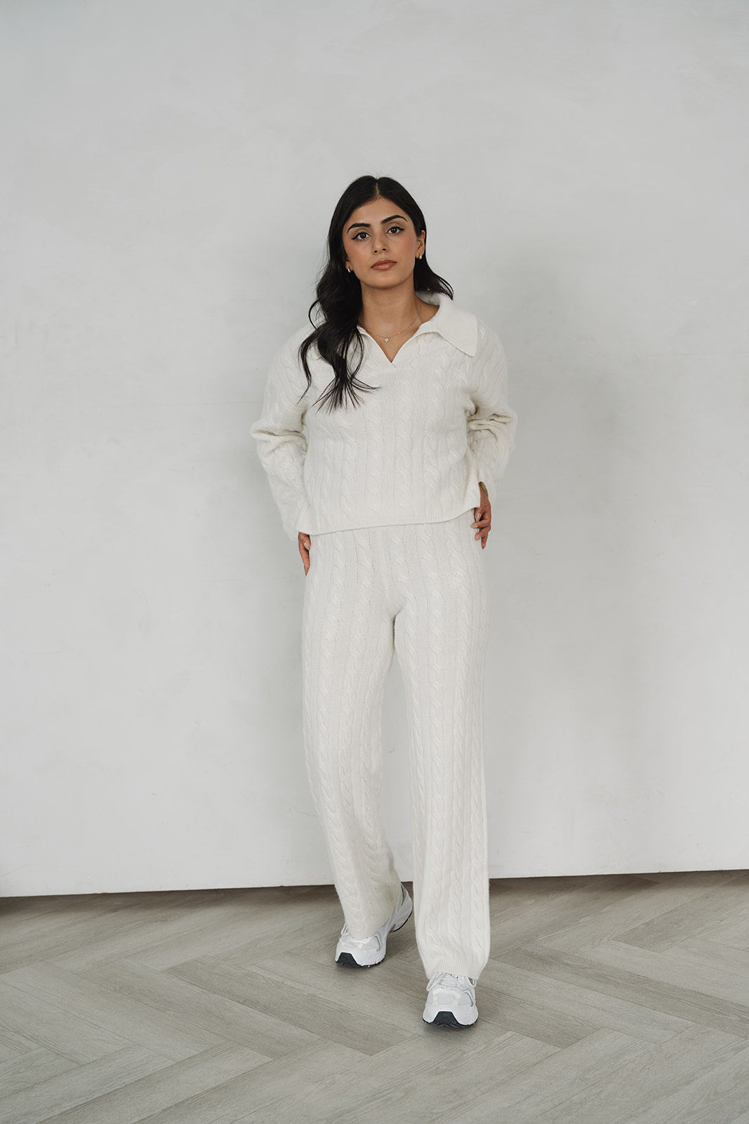 The Florence 100% Cashmere Pant in Ivory