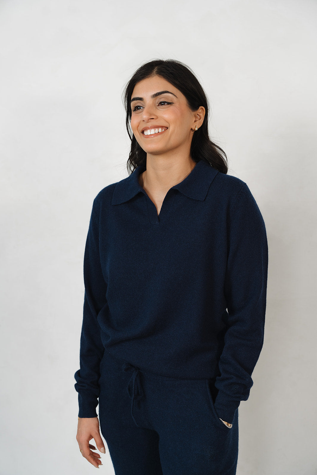 The Simone 100% Cashmere Polo